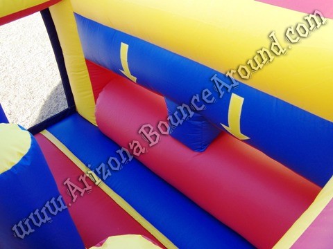 Christmas themed inflatable obstacle course